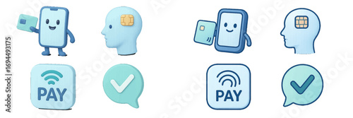 Contactless mobile payment and digital wallet concept with smart technology