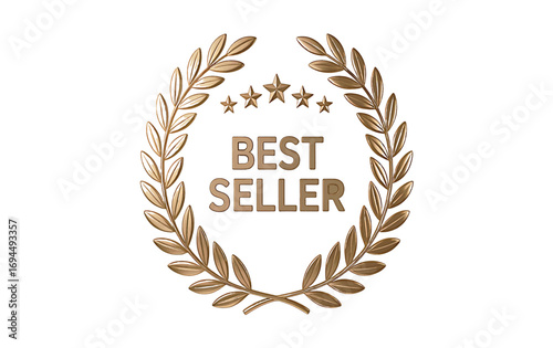 Best Seller Award A Golden Laurel Wreath for Excellence and High Sales