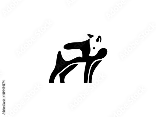 Playful spotted dog leaping with joy embodying energetic animal spirit and fun companionship