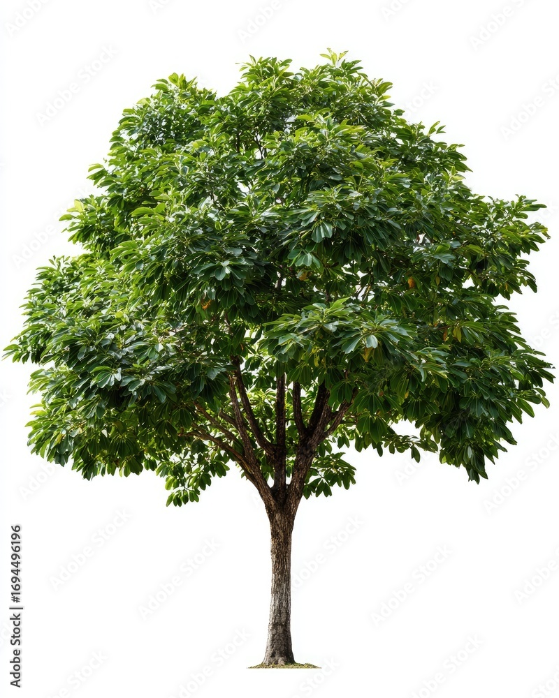 Obraz premium Lush green tree against white (13)