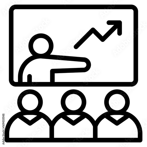 Coaching icon vector illustration
