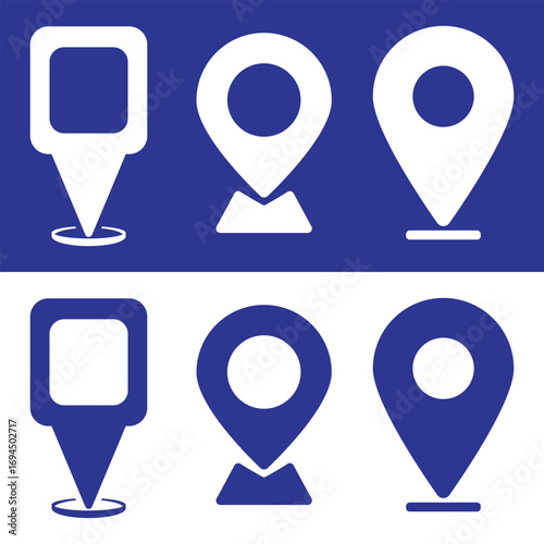 Location icon. Map pin icon set. location marker. location pin. Modern map marker collection. Pinpoint. GPS location symbol. navigation icon. Design can use for web and mobile app. Vector illustration