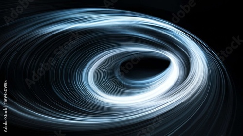 The interplay of speed and direction as lines converge around an invisible nucleus.