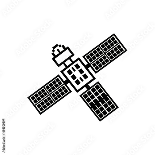 Satellite in Space Orbiting Earth.