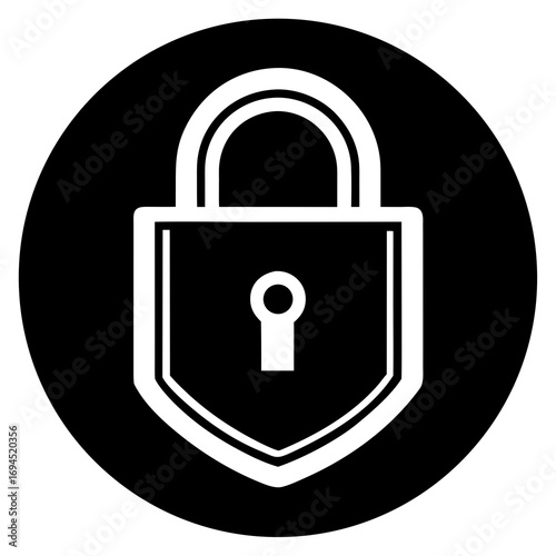 Smart lock access card icon