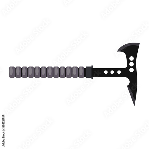 Modern Tactical Tomahawk with Textured Handle Design