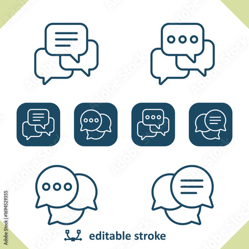 Chat Bubbles - Speech Bubbles - Chat Icons