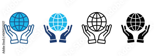 Responsibility Icon Set With Multiple Styles. Vector Illustration