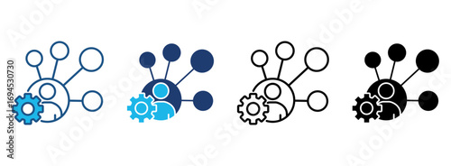 Skills Icon Set With Multiple Styles. Vector Illustration