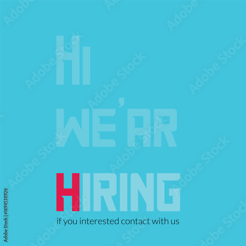 Template design we are hiring