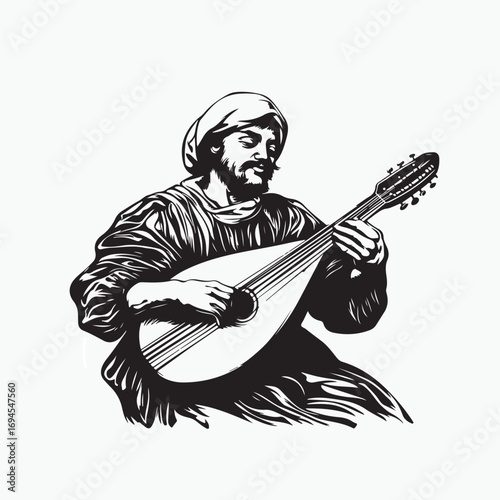 guitar player in action