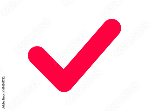 チェック　アイコン　赤