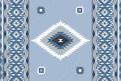 Ikat rug ethnic art seamless pattern traditional and modern style wallpaper, set, geometric, oriental, fabric, clothing, print, ornament, Aztec geometric, furniture