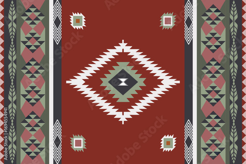 traditional ukrainian embroidery Ikat rug ethnic art seamless pattern traditional and modern style wallpaper, set, geometric, oriental, fabric, clothing, print, ornament, Aztec geometric, furniture