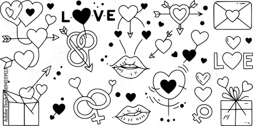 Love Symbols, Hearts, Kiss, Cupid, Relationship
