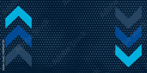 Light arrow up on grid dark background illustration copy space digital growth concept.eps10
