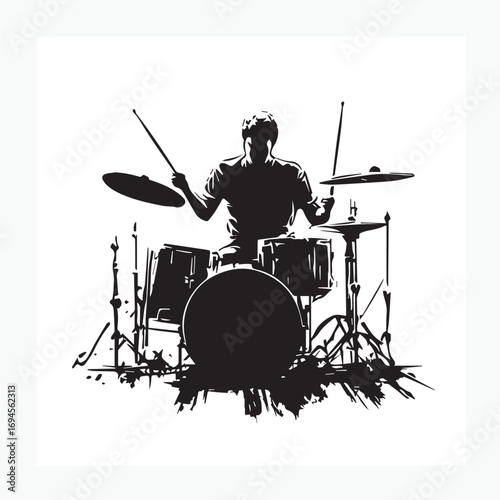 drummer in action