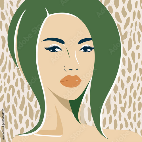 leopard luxe coils logo for hair and skincare suite