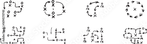 Tic Tac Toe Game Icons Fun Minimal Game Symbols for Apps UI Creative Projects