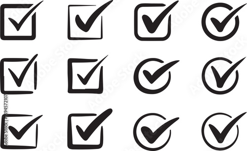 Checkmark Icons Collection Download Modern & Minimal Tick Icons for UI, Web & Design Projects