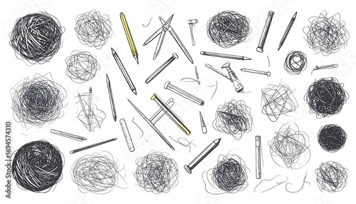 Sketchy tools and tangled mess