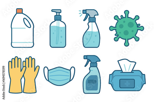 Essential cleaning and sanitization supplies for covid-19 protection