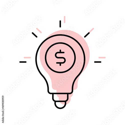 Inspiration color shadow thinline icon , vector, pixel perfect, illustrator file 
