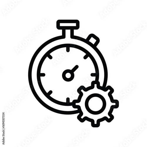 Maintenance Time line icon , vector, pixel perfect, illustrator fileProject 
