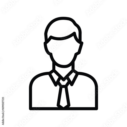 Manager  line icon , vector, pixel perfect, illustrator fileProject 
