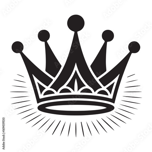 set of crowns vector