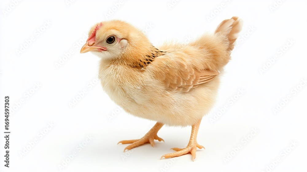 Obraz premium Downy chick with curious gaze