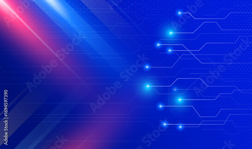 Abstract background with technology circuit board vector illustration