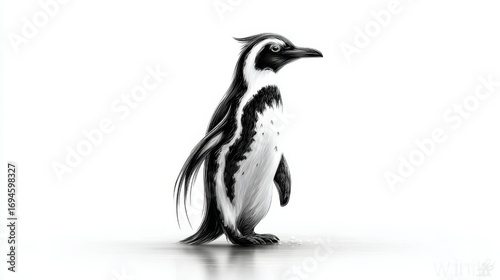Minimalist cartoon monkey head logo, in black and white, representing animal fun and brand identity with copy space.