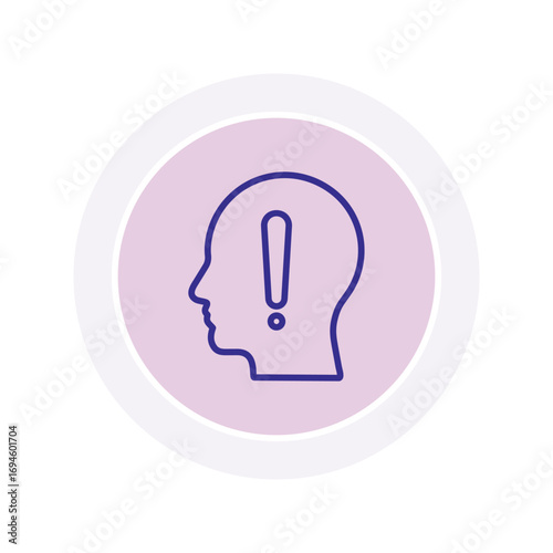 Exclamation  color circle icon , vector, pixel perfect, illustrator file 
