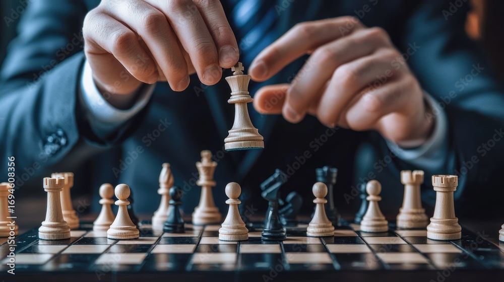 custom made wallpaper toronto digitalA chess board with a white and black chess set on it.