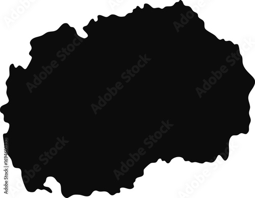 Vector map of macedonia