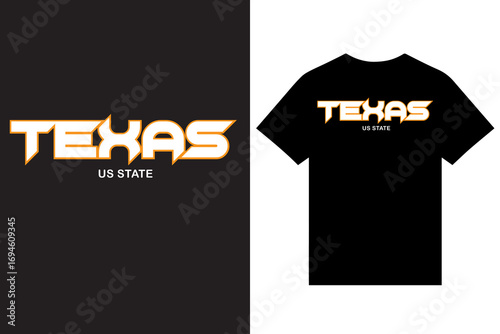 Texas Typography T Shirt Design Vector For Print, New York Typography T Shirt Design, Florida Typography T Shirt Design, California Typography T Shirt Design, American Typography T Shirt Design. 