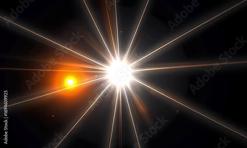 Bright Light Rays Effect Animation for Video Overlay and Motion Graphics
