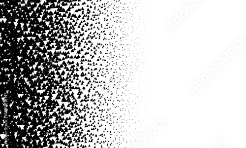 Bild auf Leinwand Isolated black triangles elements on overlay transparent background