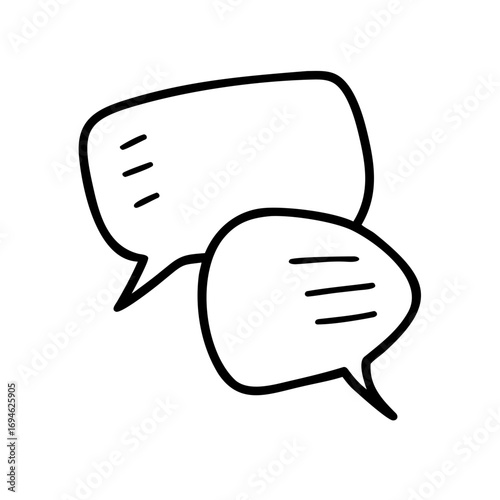 Conversation Bubbles A Simple Vector Illustration for Communication & Dialogue