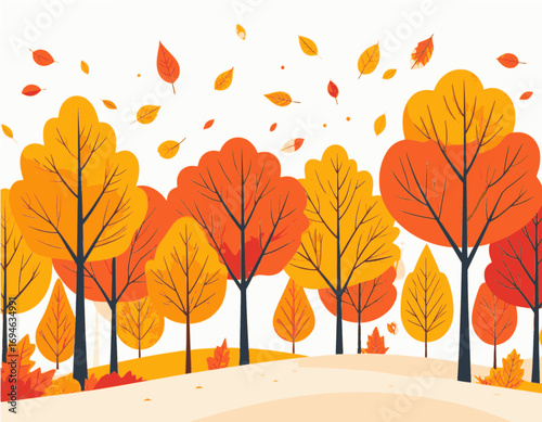 autumn tree vector