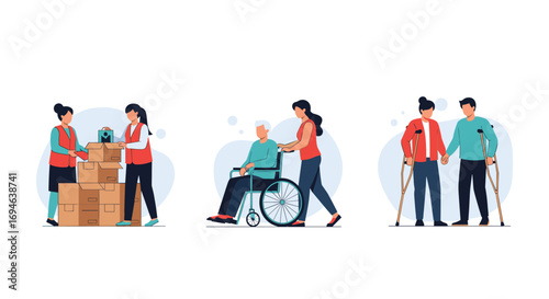 Dedicated volunteers offering compassionate support and care to those in need