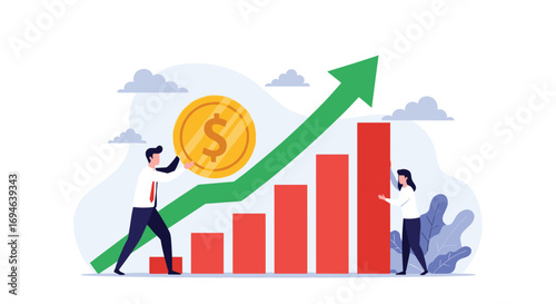 Business growth and financial success through strategic investment planning