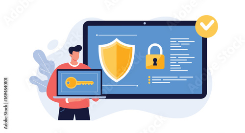 Digital security measures protecting information data and access control systems online