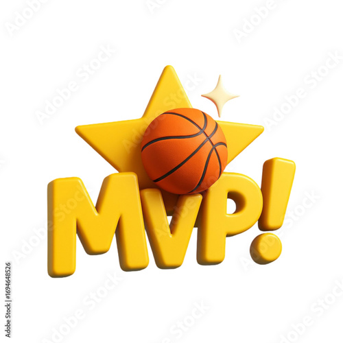 Most valuable player mvp award basketball star celebration