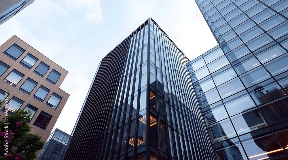 Obraz premium Modern skyscrapers in city center
