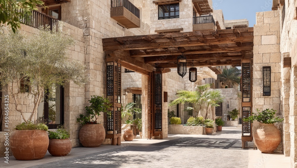 Fototapeta premium Mediterranean-style entryway