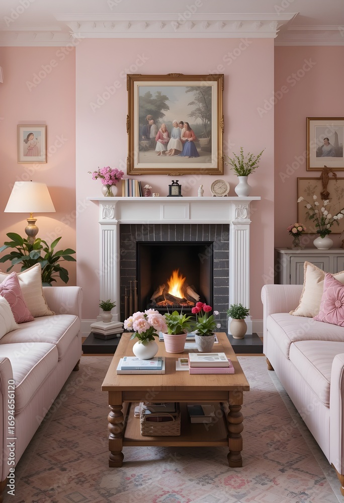 Fototapeta premium living room interior
