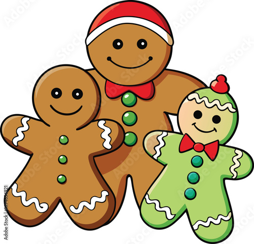 Christmas cookies vector illustration