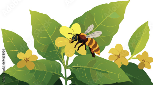 A detailed view of pollination that supports science education and youth curiosity
Bee and flower moment that fosters appreciation for natural processes and balance